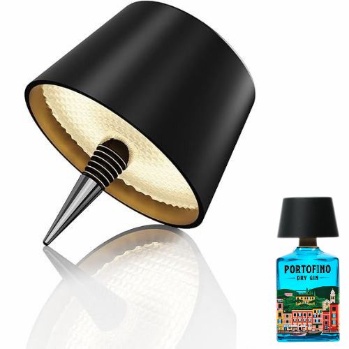 Lampe pour bouteilles rechargeable noire + traitement anti-âge