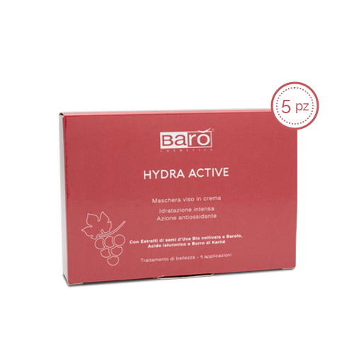 Siero Viso RIDENSIFICATNE con Cofanetto Hydra Active 5 pz, Maschera Booster Riutilizzabile e Abbronzante senza filtro 