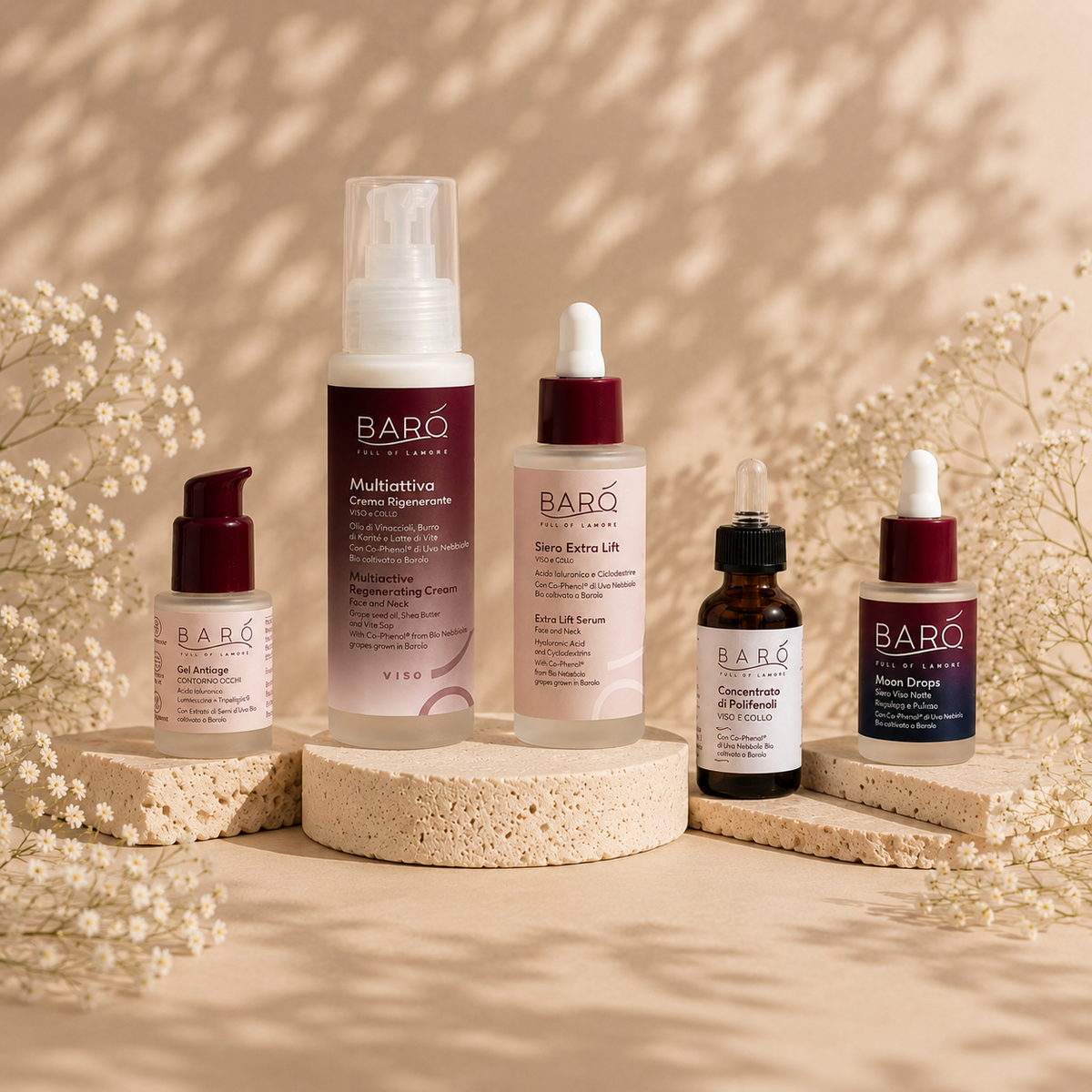 Barò Cosmetics: skincare a base di polifenoli da uva delle Langhe