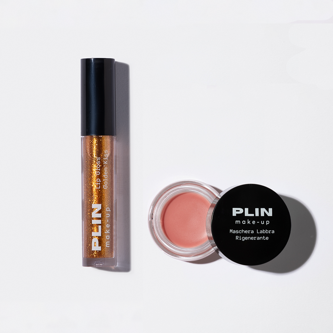 Lip Gloss Golden Kiss + Maschera Labbra