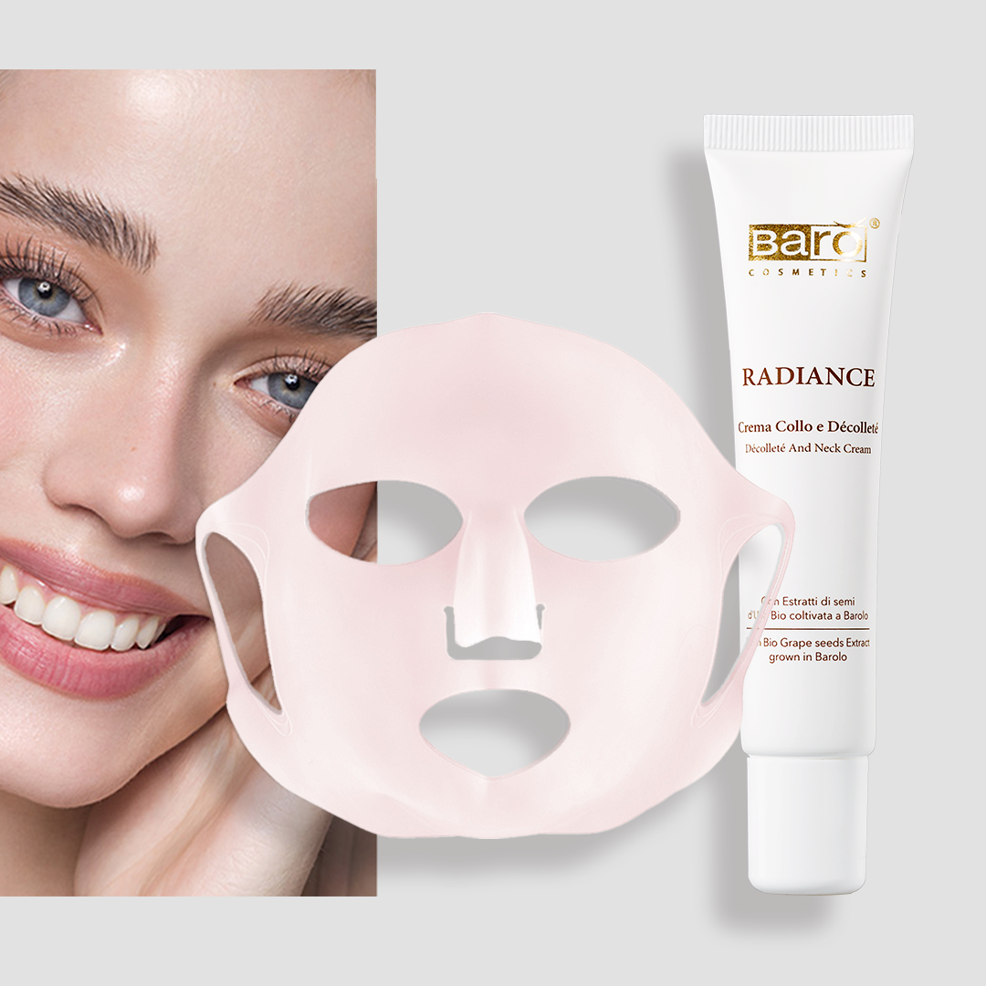 Crema Collo e Décolleté + Maschera Riutilizzabile in Silicone