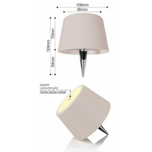 Lampe pour bouteilles rechargeable Tortora + traitement anti-âge